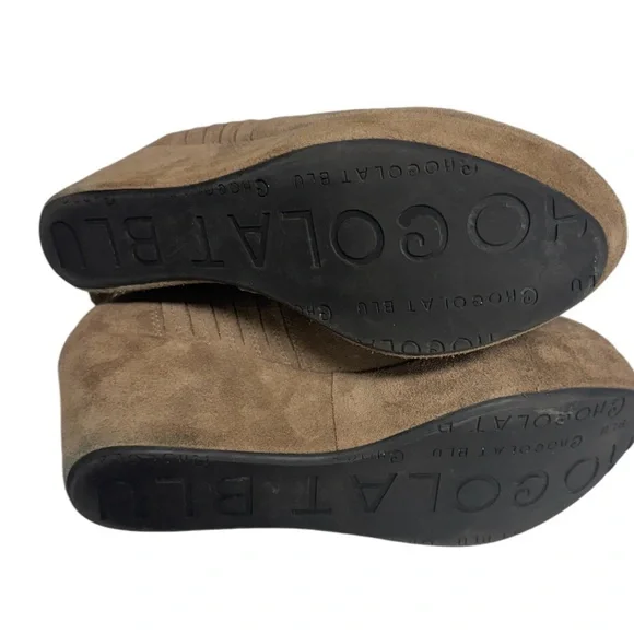 Chocolat Blu Walden Taupe Suede Boot Size 8.5 - Picture 6 of 7